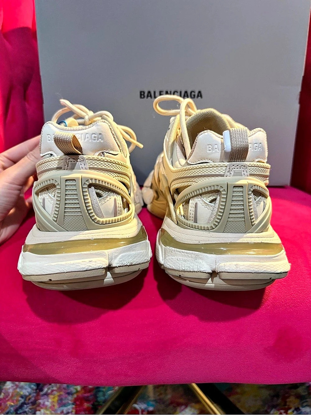 Balenciaga Track 2 Sneakers in Nude EU 38 - Picture 6 of 11